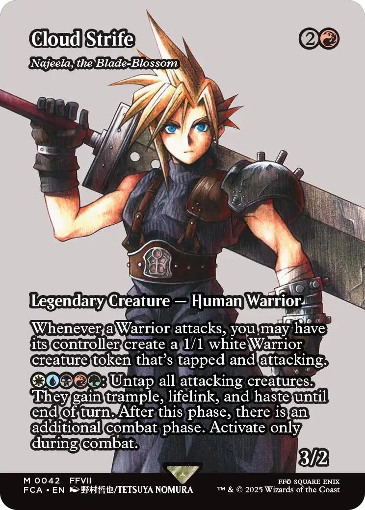 Cloud Strife - Najeela, the Blade-Blossom (Showcase) [FCA] - Near Mint