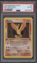 Moltres Pokemon Fossil Holo 1st Edition #12 PSA 6