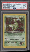 Rocket's Scyther Pokemon Gym Heroes Holo 1st Edition #13 PSA 9