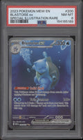 Blastoise ex Pokemon 151 Special Illustration Rare #200 PSA 8