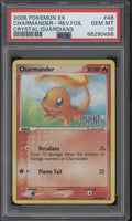 Charmander Pokemon Crystal Guardians Reverse Holo #48 PSA 10 #1