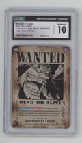 Marshall D Teach One Piece Card Game OP09 Wanted Alternate Art #093 CGC 10