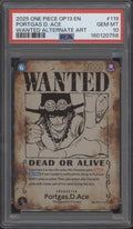 Portgas D Ace One Piece Card Game OP13 Wanted Alternate Art #119 PSA 10 #2