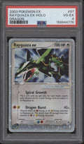 Rayquaza ex Pokemon Dragon Holo #97 PSA 4