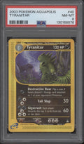 Tyranitar Pokemon Aquapolis #40 PSA 8