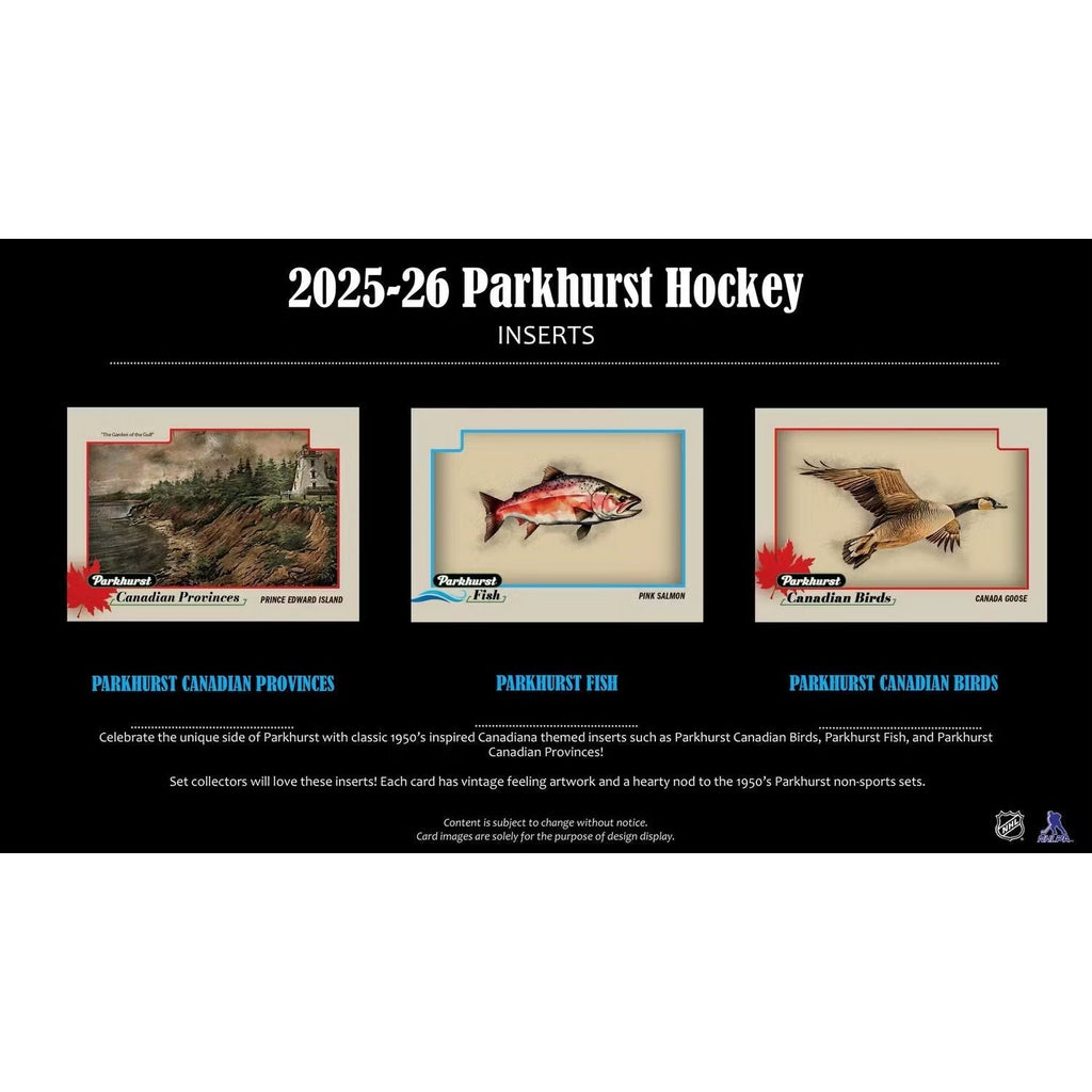 2025-26 Upper Deck Parkhurst Hockey Hobby Box *Contact Us To Order*