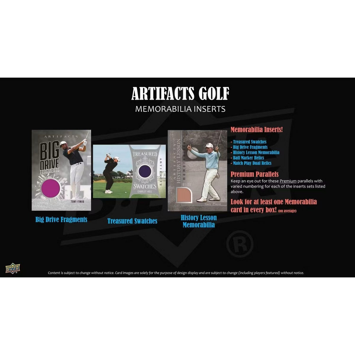 2026 Upper Deck Artifacts Golf Hobby Box *Contact Us To Order*