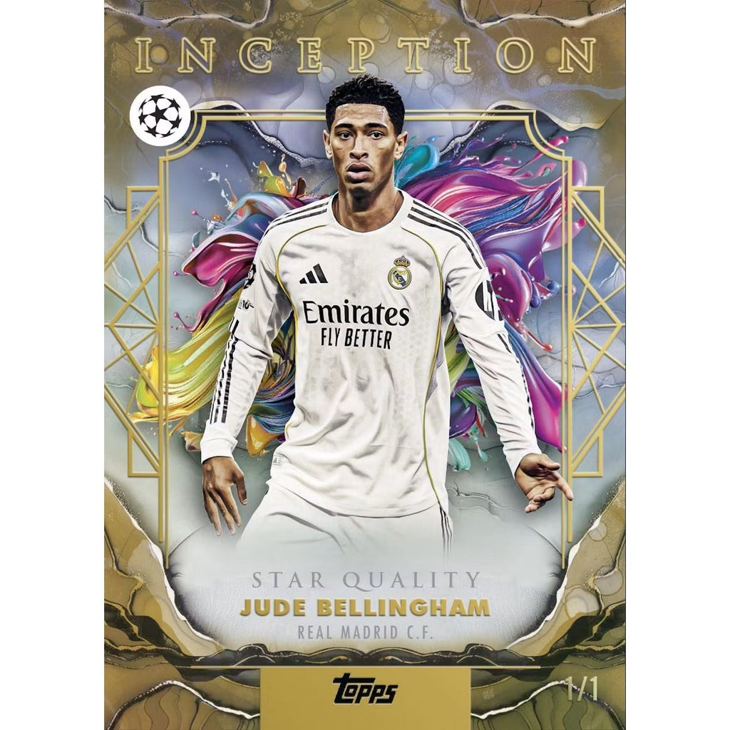 2025-26 Topps Inception UEFA Club Competitions Soccer Hobby Box
