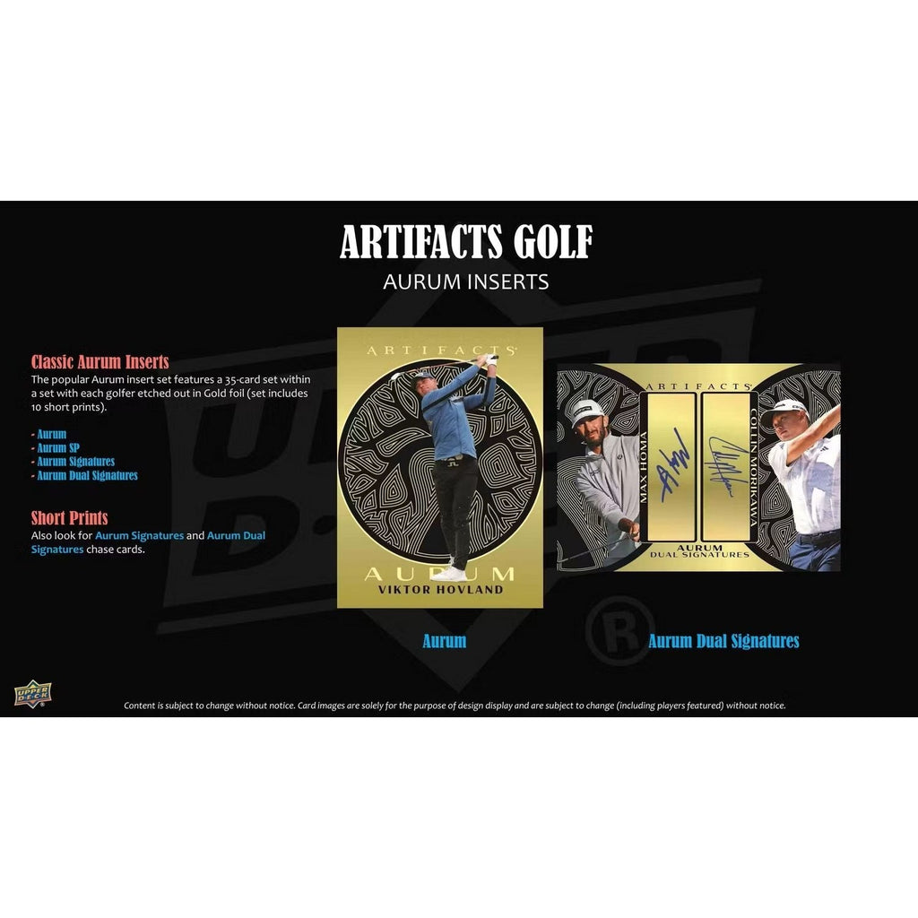 2026 Upper Deck Artifacts Golf Hobby Box *Contact Us To Order*
