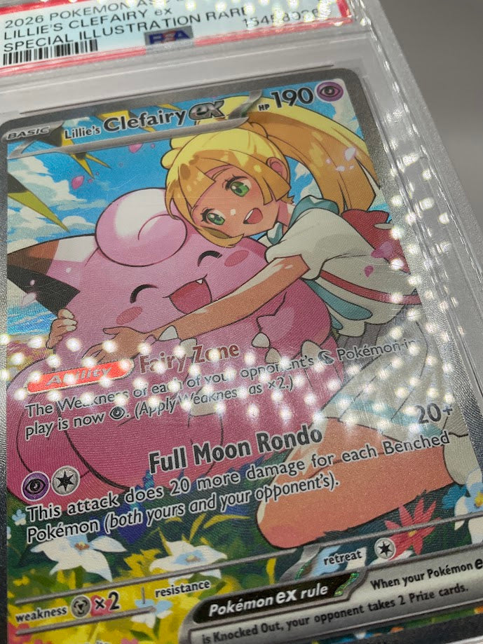 Lillie's Clefairy ex Pokemon Ascended Heroes Special Illustration Rare 280 PSA 9