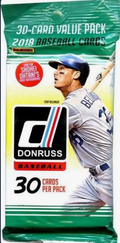 2018 MLB Donruss Baseball Trading Card Value Fat Pack