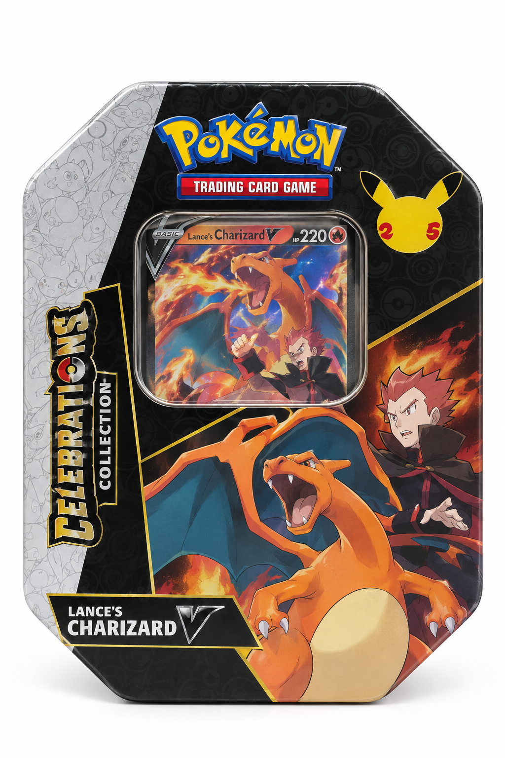 Pokemon: Pokemon Celebrations International Tin [Lance's Charizard V]